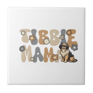 Tibetaanse Spaniel Groovy Tibbie Mama Tegeltje