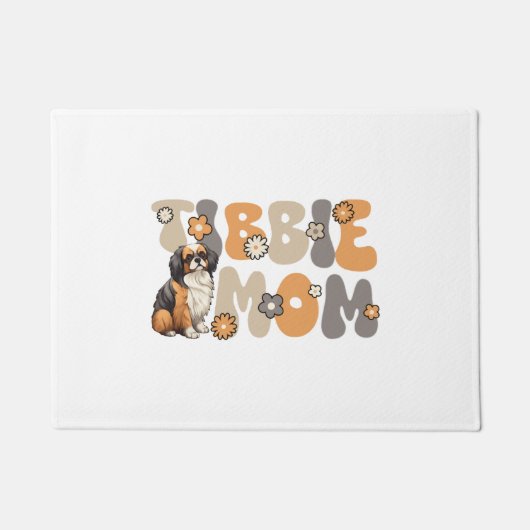 Tibetaanse Spaniel Groovy Tibbie Mom Deurmat (Voorkant)