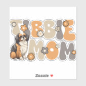 Tibetaanse Spaniel Groovy Tibbie Mom Sticker (Vel)