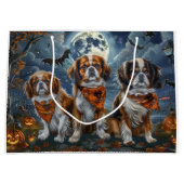 Tibetaanse Spaniel Halloween Griezelig Groot Cadeauzakje (Voorkant)