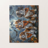 Tibetaanse Spaniel Halloween Griezelig Legpuzzel (Verticaal)