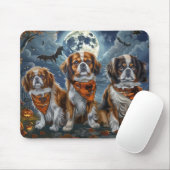 Tibetaanse Spaniel Halloween Spooky Muismat (Met muis)