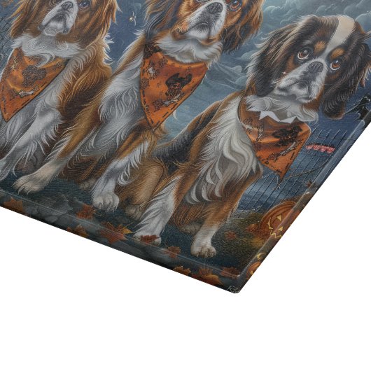 Tibetaanse Spaniel Halloween Spooky Snijplank (Hoek)