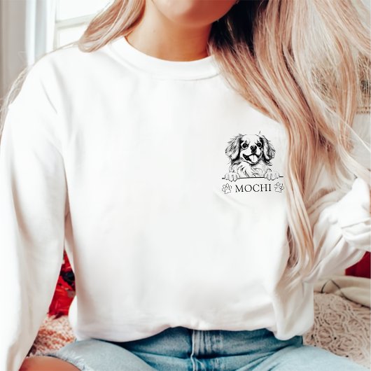 Tibetaanse Spaniël Hond Gepersonaliseerde Hand Tek Trui