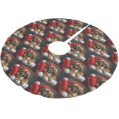 Tibetaanse Spaniel Hond Kerst Feestelijk Kerstboom Rok (Gekanteld)