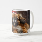 Tibetaanse Spaniel Hond Kerstmis Feestelijk Koffiemok (Voorkant rechts)