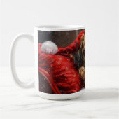 Tibetaanse Spaniel Hond Kerstmis Feestelijk Koffiemok (Links)
