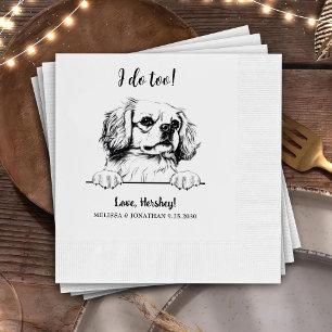 Tibetaanse Spaniël Hondentekening Gepersonaliseerd Servet