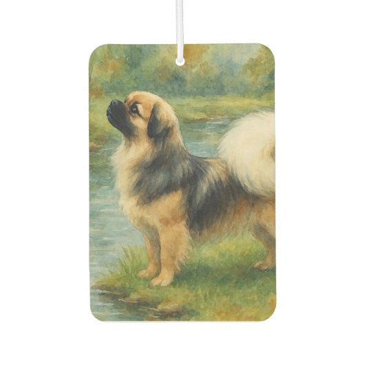 Tibetaanse Spaniel Luchtverfrisser (Voorkant)
