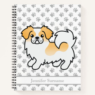 Tibetaanse spaniel met herten kleuren vacht Cute h Notitieboek