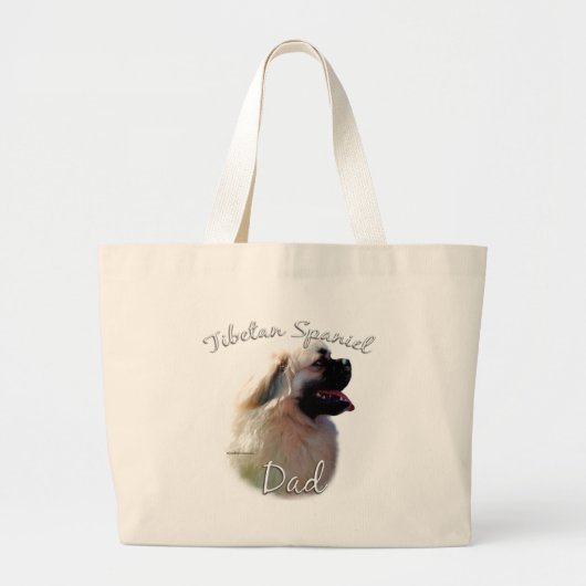 Tibetaanse Spaniël Pa 2 Grote Tote Bag (Voorkant)