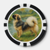 Tibetaanse Spaniel Poker Chips (Voorkant)