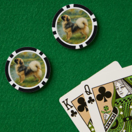 Tibetaanse Spaniel Poker Chips
