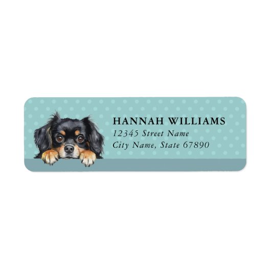 Tibetaanse Spaniel Retouradreslabels Etiket (Voorkant)