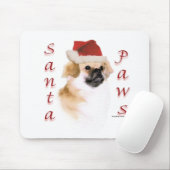 Tibetaanse spaniël Santa Paws Muismat (Met muis)