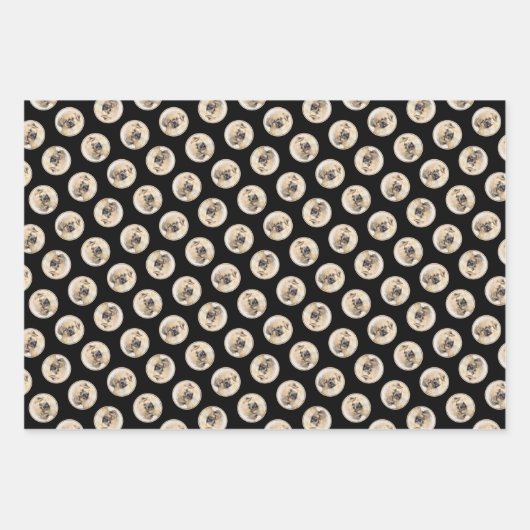 Tibetaanse Spaniel Schilderij Cream en White Dog A Inpakpapier Vel (Voorkant 3)