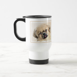 Tibetaanse Spaniel Schilderij - Leuke Originele Ho Reisbeker