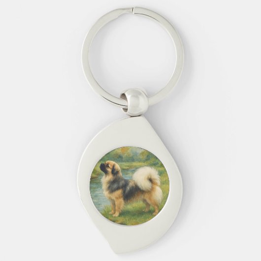 Tibetaanse Spaniel Sleutelhanger (Voorkant)