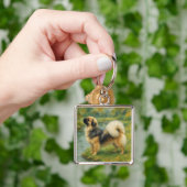 Tibetaanse Spaniel Sleutelhanger (Hand)