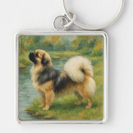 Tibetaanse Spaniel Sleutelhanger