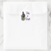 Tibetaanse spaniël truc ronde sticker (Tas)