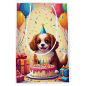 Tibetaanse Spaniel Verjaardagsfeest Medium Cadeauzakje (Voorkant)
