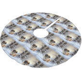 Tibetaanse Spanjaard liet het sneeuwen Kerstmis Kerstboom Rok (Gekanteld)