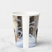 Tibetaanse Spanjaard liet het sneeuwen Kerstmis Papieren Bekers (Links)