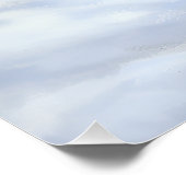 Tibetaanse Spanjaard liet het sneeuwen Kerstmis Perfect Poster (Hoek)