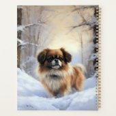 Tibetaanse Spanjaard liet het sneeuwen Kerstmis Planner (Achterkant)