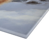 Tibetaanse Spanjaard liet het sneeuwen Kerstmis Snijplank (Hoek)