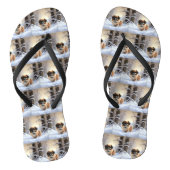 Tibetaanse Spanjaard liet het sneeuwen Kerstmis Teenslippers (Voetbed)