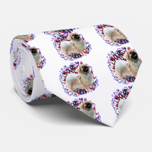 Tibetaanse Spanjaard Patriot Stropdas (Opgerold)
