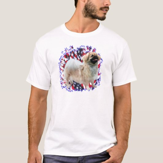 Tibetaanse Spanjaard Patriot T-shirt (Voorkant)