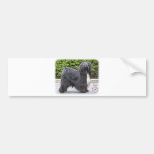 Tibetaanse Terrier Bumpersticker (Voorkant)