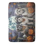 Tibetaanse Terriër Halloween Spooky Badmat (Voorkant Verticaal)