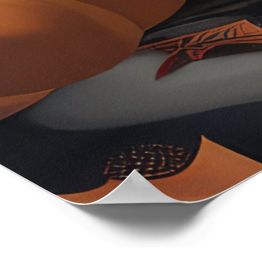 Tibetaanse Terriër Halloween Spooky Poster (Hoek)