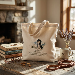 Tibetaanse Terrier-hond Aquarel Ras Citaat Tote Bag