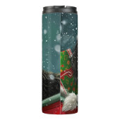 Tibetaanse Terrier Hond Kerst Mis Thermosbeker (Achterkant)