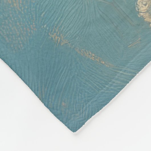 Tibetaanse Terriër Hond Kerst  Strand Fleece Deken (Hoek)