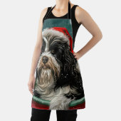 Tibetaanse Terriër Hond Kerstfeest Schort (Insitu)