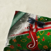 Tibetaanse Terriër Hond Kerstfeest Strandlaken (In situ)