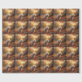 Tibetaanse Terriër in de herfst laat Herfst inspir Cadeaupapier (Vlak)