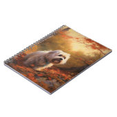 Tibetaanse Terriër in de herfst laat Herfst inspir Notitieboek (Linkerzijde)