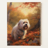 Tibetaanse Terriër in de herfst laat Herfst inspir Planner (Achterkant)