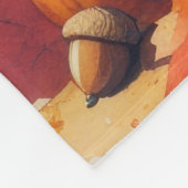 Tibetaanse Terriër in het najaar verlaat Thanksgiv Fleece Deken (Hoek)