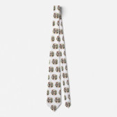 Tibetaanse Terriër Kerstkrans Feestelijke Pup Stropdas (Voorkant)