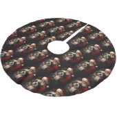 Tibetaanse Terrier Kerstman Festive Kerstmis Kerstboom Rok (Gekanteld)