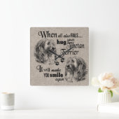 Tibetaanse Terrier-kunst als alles mislukt, citeer Vierkante Klok (Huis)