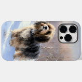 Tibetaanse terriër liet het sneeuwen Kerstmis Case-Mate iPhone Case (Achterkant (horizontaal))
